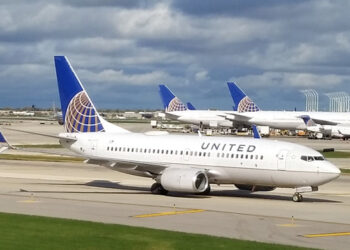 L'un des 40 Boeing 737-700 opérés aujourd'hui par United Airlines