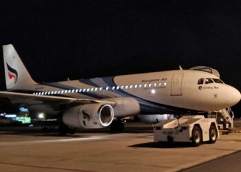 Un Airbus A319 de Bangkok Airways à Koh Samui début novembre. Photo © Le Journal de l'Aviation - tous droits réservés