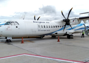 Un ATR 72-600 de Bangkok Airways à Koh Samui. Photo © Le Journal de l'Aviation - tous droits réservés