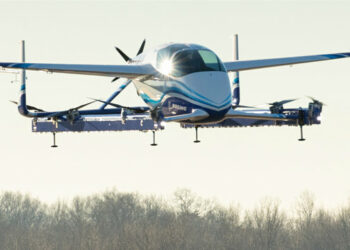 Le premier vol du PAV de Boeing le 22 janvier dernier à Manassas (Virginie). Photo © Aurora Flight Sciences