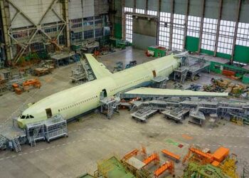 L'assemblage de l'Il-96-400M progresse. © Iliouchine