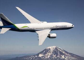 L'écoDemonstrator 777 de Boeing. Photo © Boeing