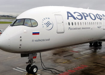 Le premier Airbus A350-900 d'Aeroflot lors de sa livraison à Toulouse. Photo © Le Journal de l'Aviation - tous droits réservés