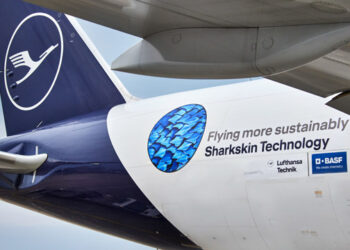 Un premier Boeing 777F de Lufthansa a été équipé de l'AeroSHARK