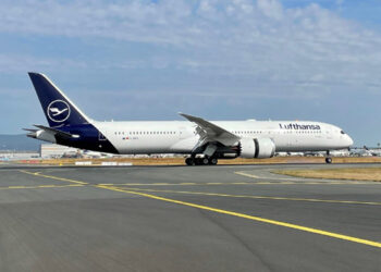 Le tout premier Boeing 787-9 de Lufthansa a atterri à Francfort à 11h le 30 août. © Lufthansa