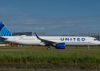 Le premier A321neo qui intègrera la flotte de United Airlines est en préparation chez Airbus. © Airbus