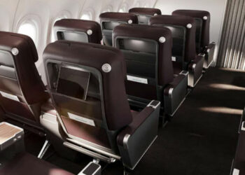 Les fauteuils de classe affaires du futur Airbus A321XLR. © Qantas