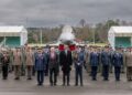 Le Cheikh Tamim ben Hamad Al-Thani en visite sur la base aérienne RAF Coningsby le 6 décembre. Photo © Amiri Diwan